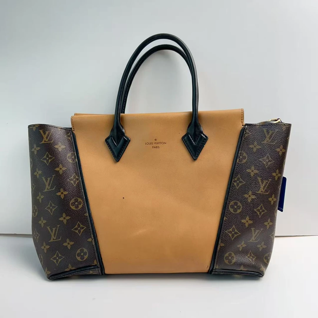 95新 LouisVuitton/路易威登 路易威登老花拼皮百搭托特包