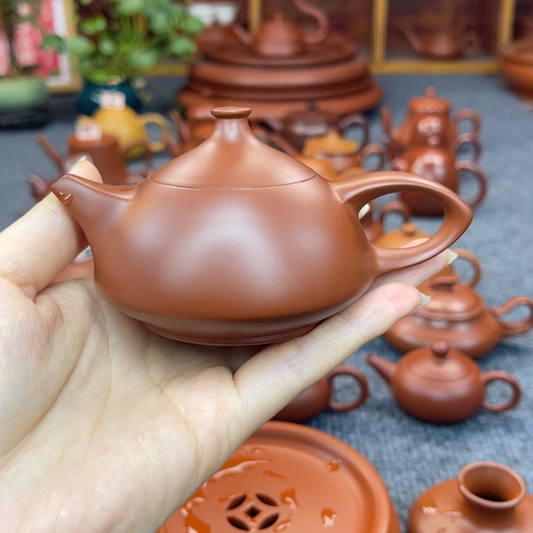 茶壶朱泥潮州手拉壶