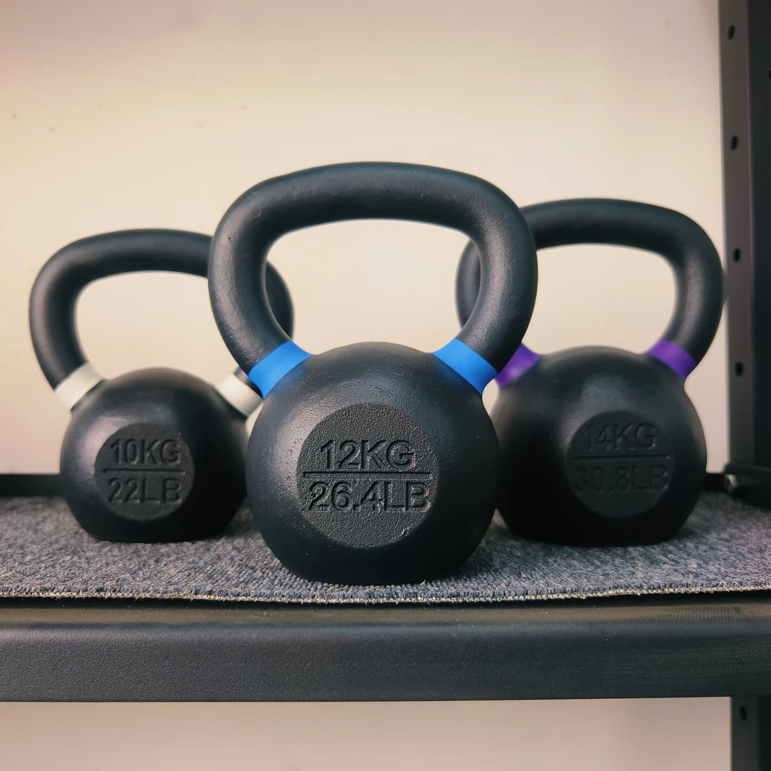 叶秋铸铁壶铃实心铸造 男女士健身家用 专业壶铃深蹲练臀磨砂防滑