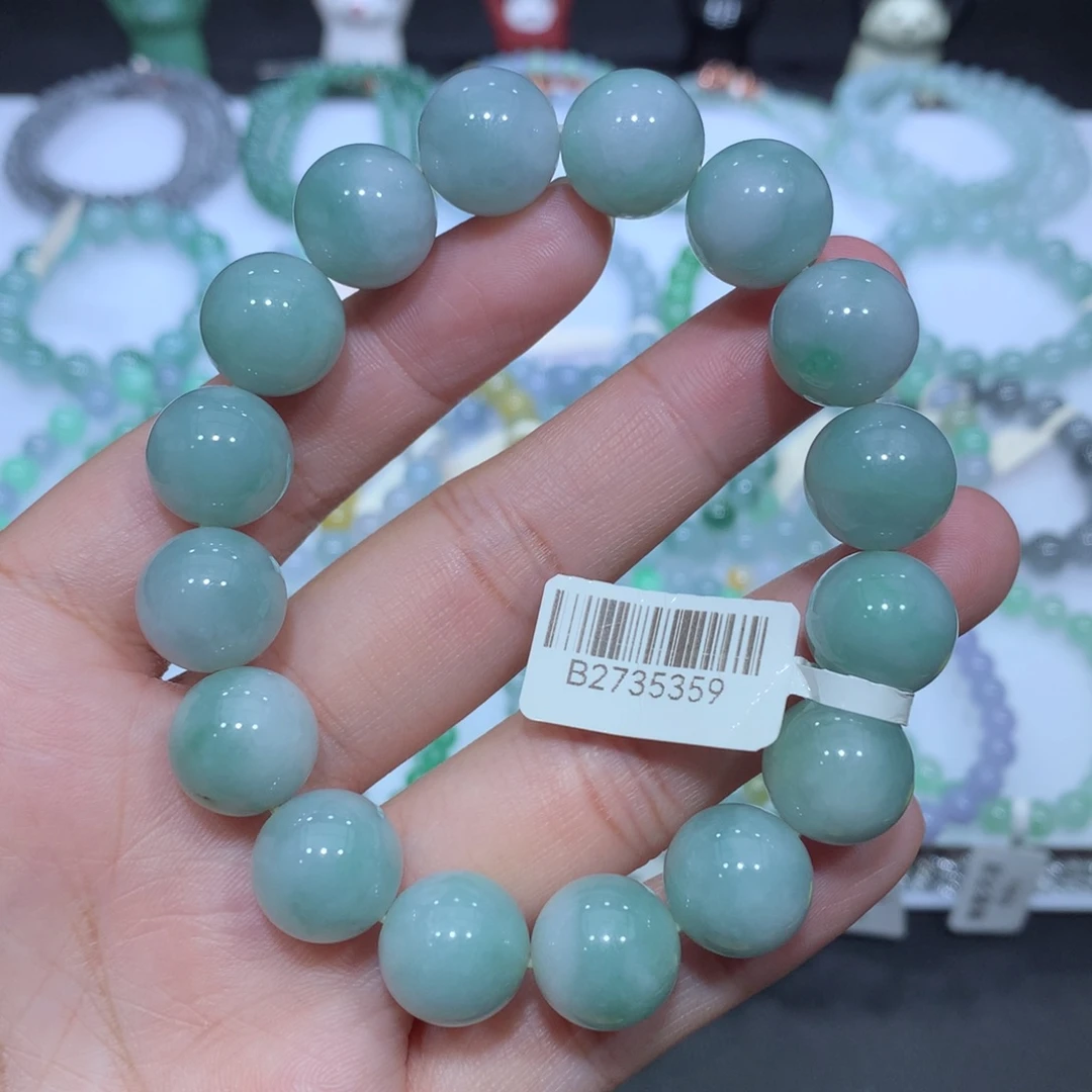 翡翠未镶嵌手串天然