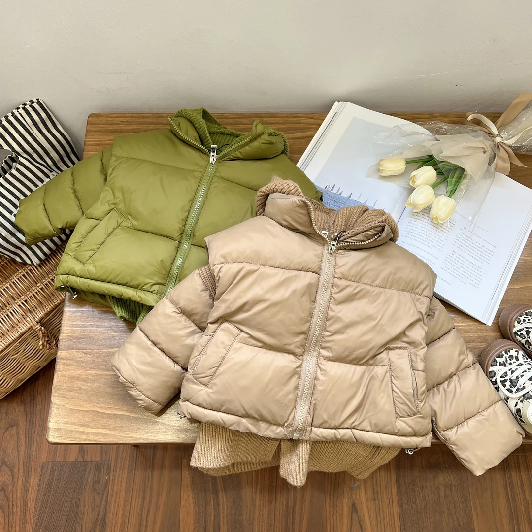 【春款】洋气马甲针织衫连帽加厚保暖潮流两件套HF-DB-313