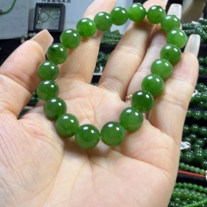和田玉（碧玉）未镶嵌手链