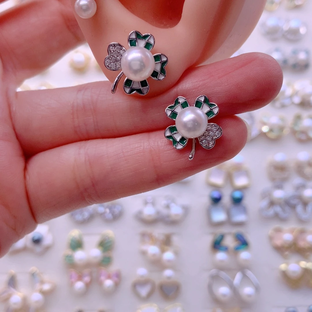 耳饰淡水珍珠合金