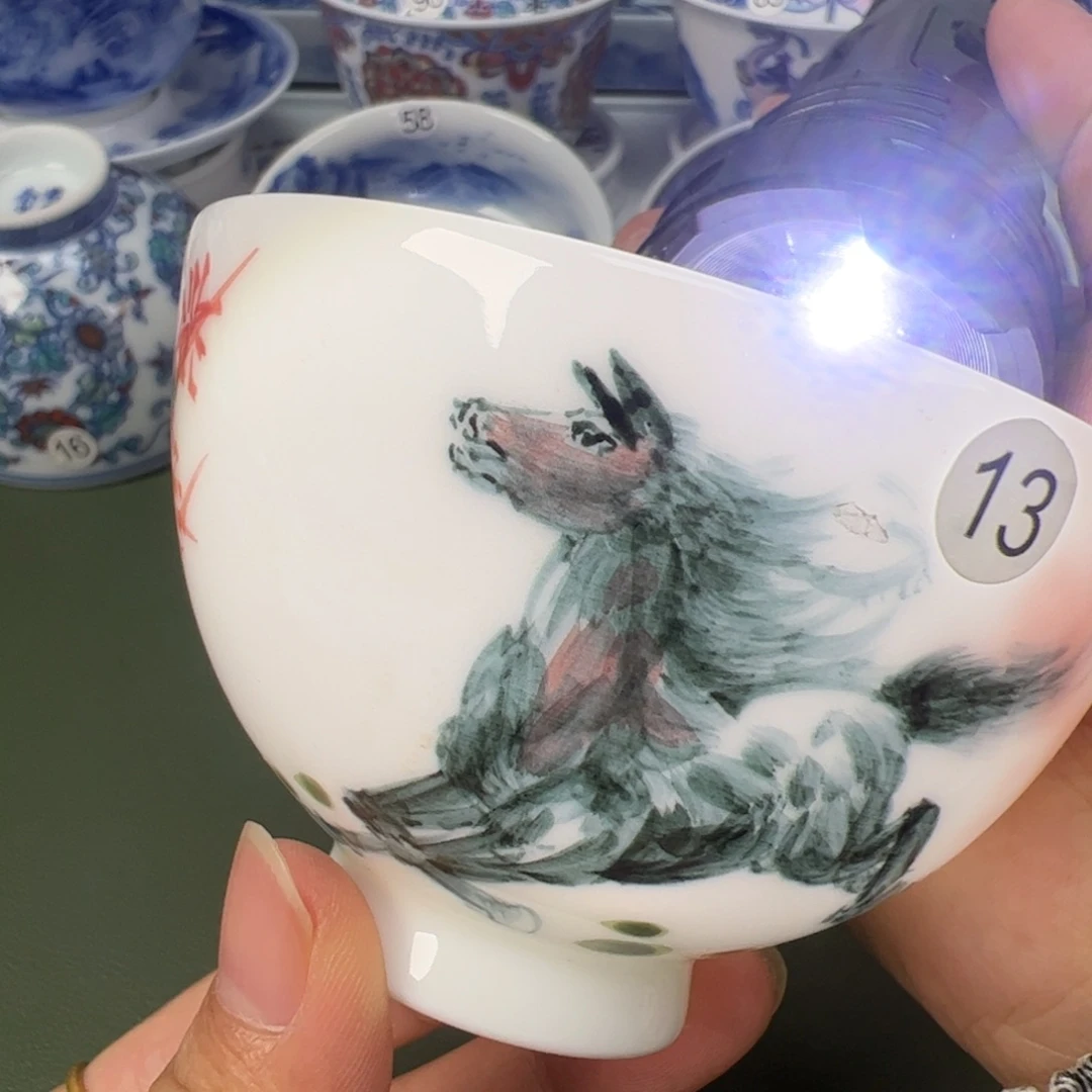 陶瓷景德镇纯手工纯手绘茶具木木13