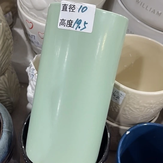 多肉绿植陶瓷花盆9.9包邮，有孔