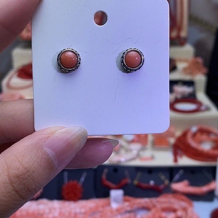 锆石非金属合金耳钉