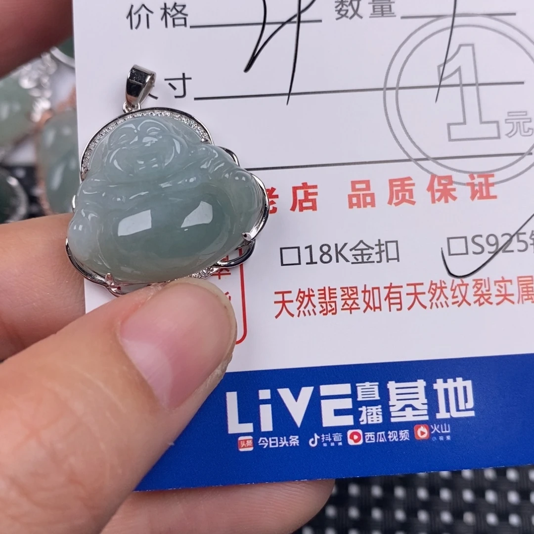 翡翠银S925镶嵌颈饰