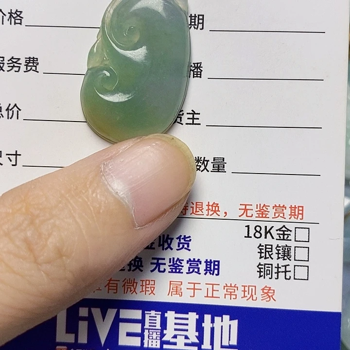 翡翠未镶嵌颈饰天然A货翡翠
