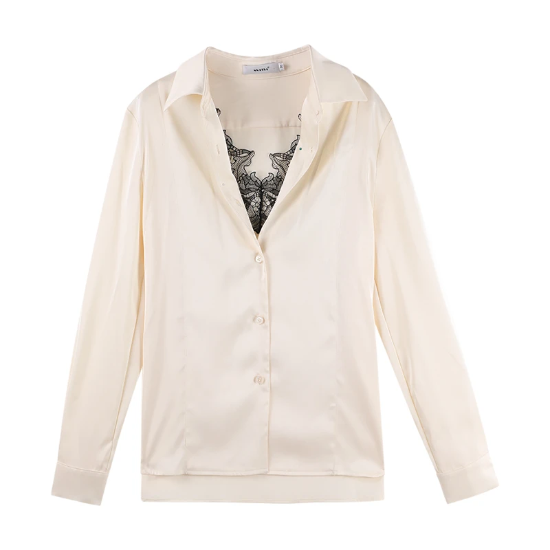 「高阶老钱」2025春季气质显瘦长袖休闲衬衫HBZC641056