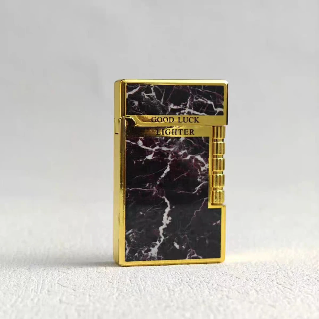 朗声经典大理石纹侧滑砂轮打火机汽机