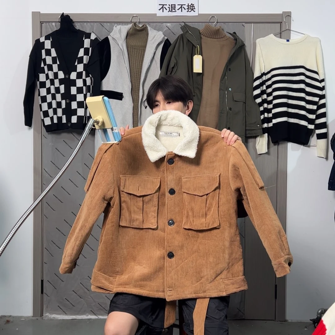 潮流时尚灯芯绒外套xl码