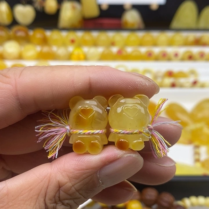 裸石蜜蜡未镶嵌微瑕卡19➕