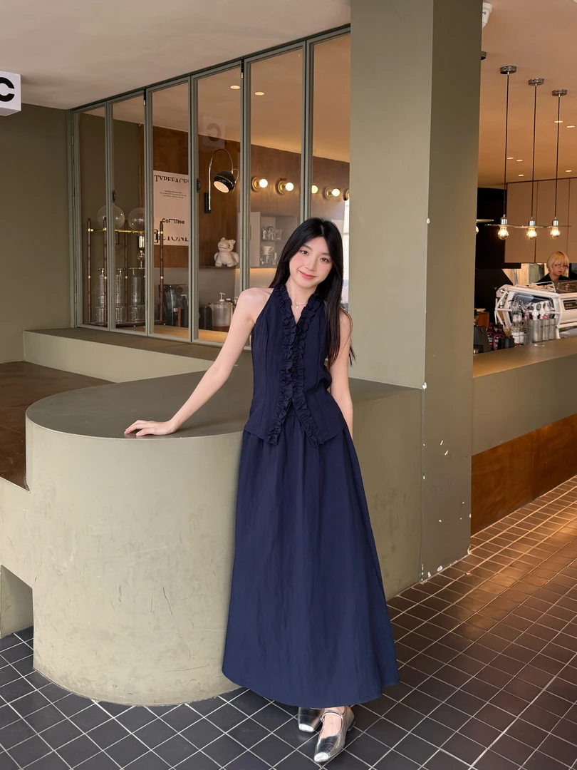 2025新款气质时尚轻奢高定套装裙收腰两件套