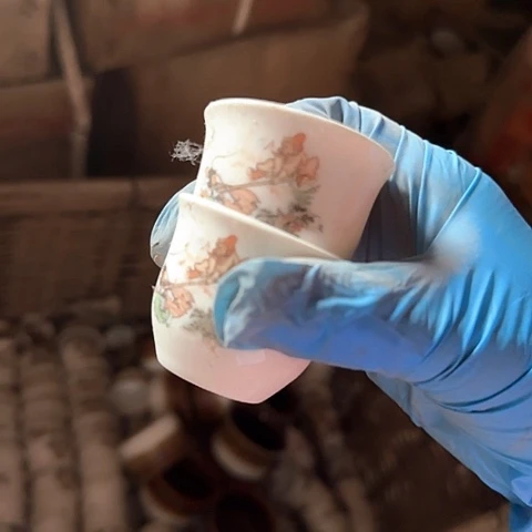 瓷片国营厂库存微瑕5厘米