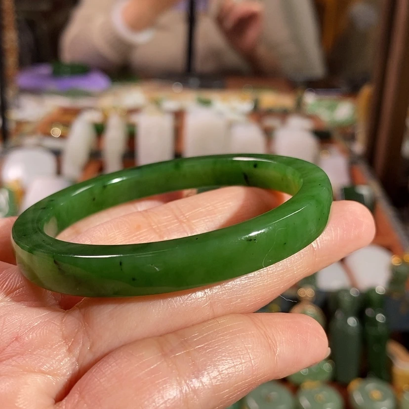 【闪购商品】未镶嵌手镯和田玉可****）55