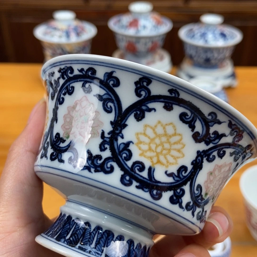 手绘现代茶具非古董