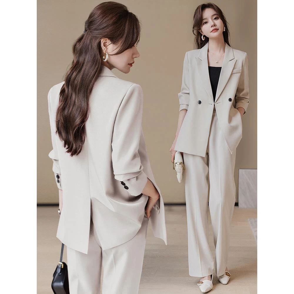 西装套装女2025新款春秋高端职业气质高级感正装女士休闲西服外套