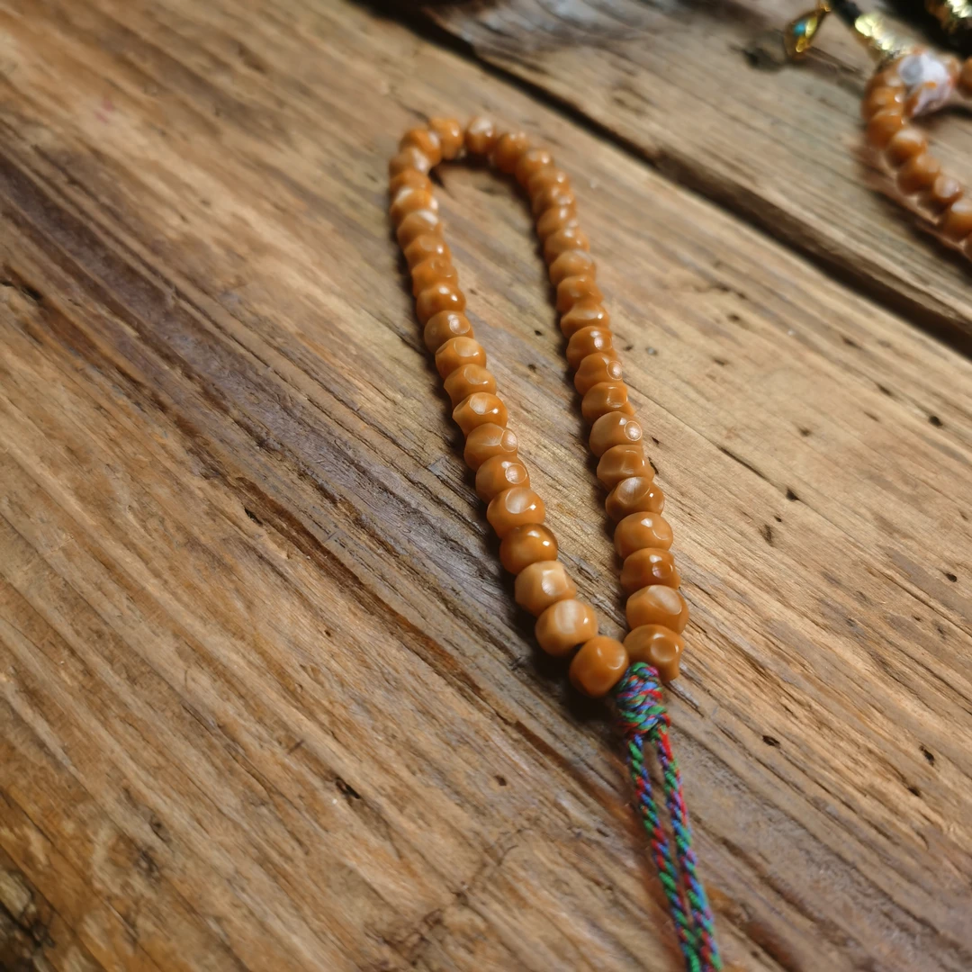 玉化料龙脊菩提子雕刻无相手持文玩手串单圈卡7大+