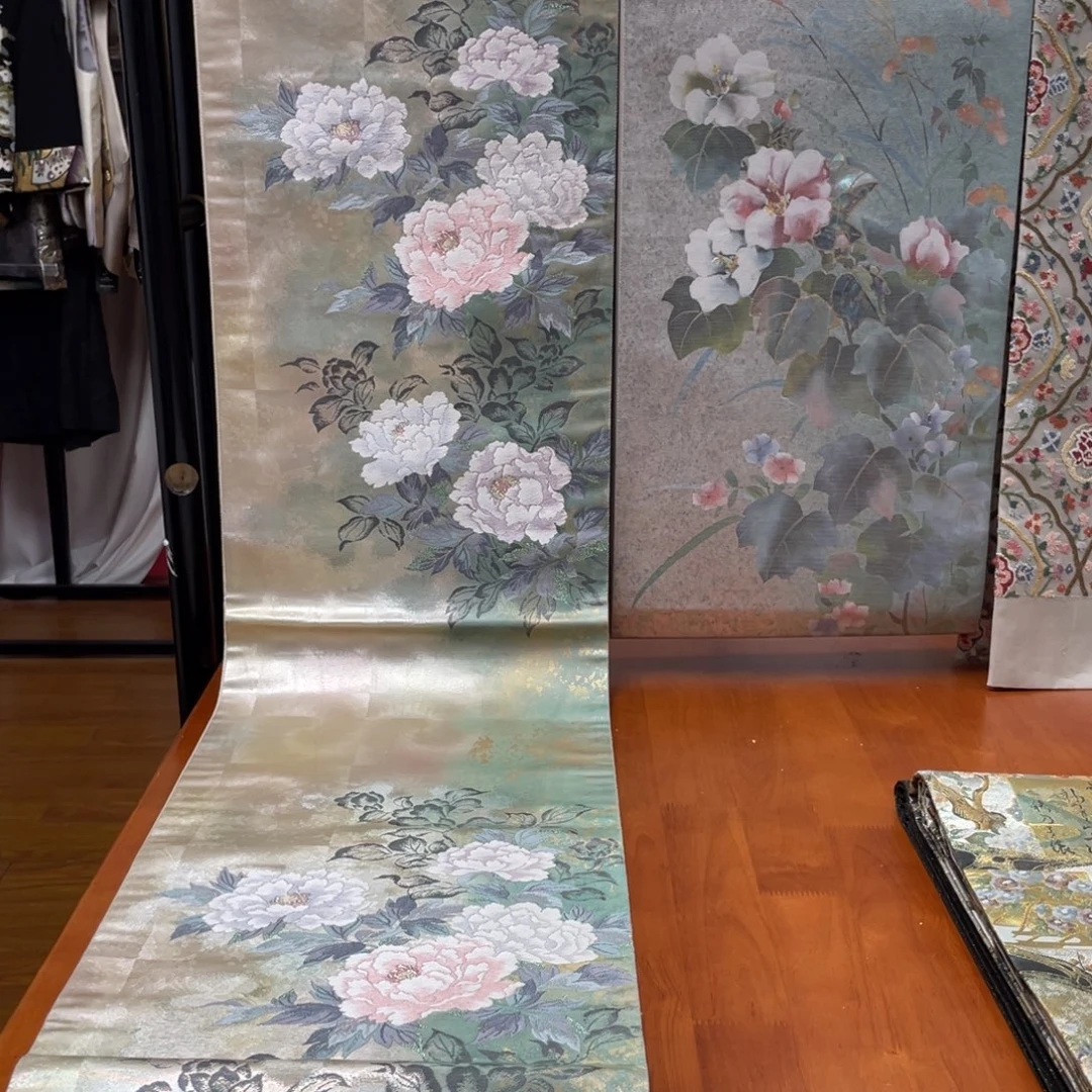 织绣六通唐织牡丹