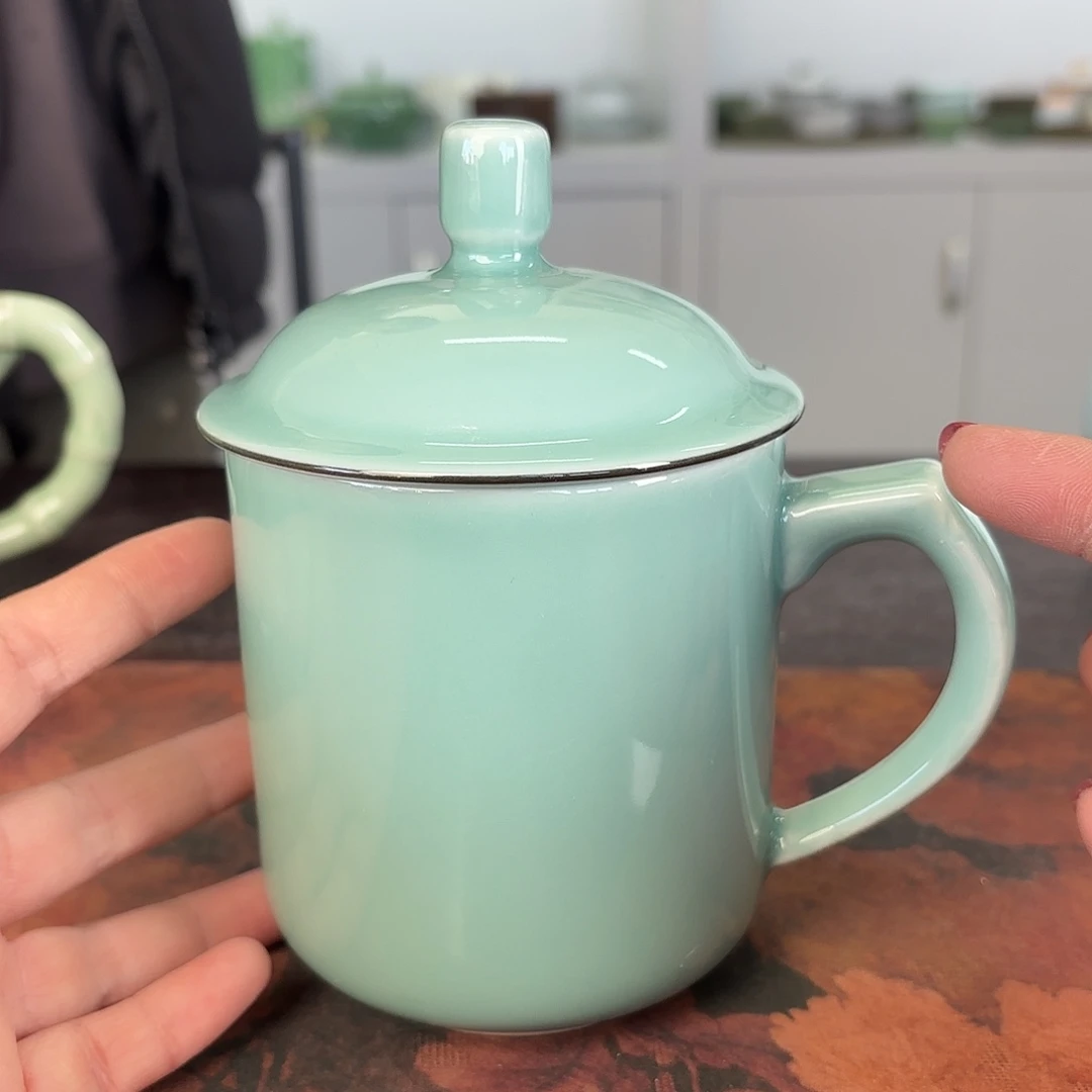 龙泉云间青瓷小米茶器
