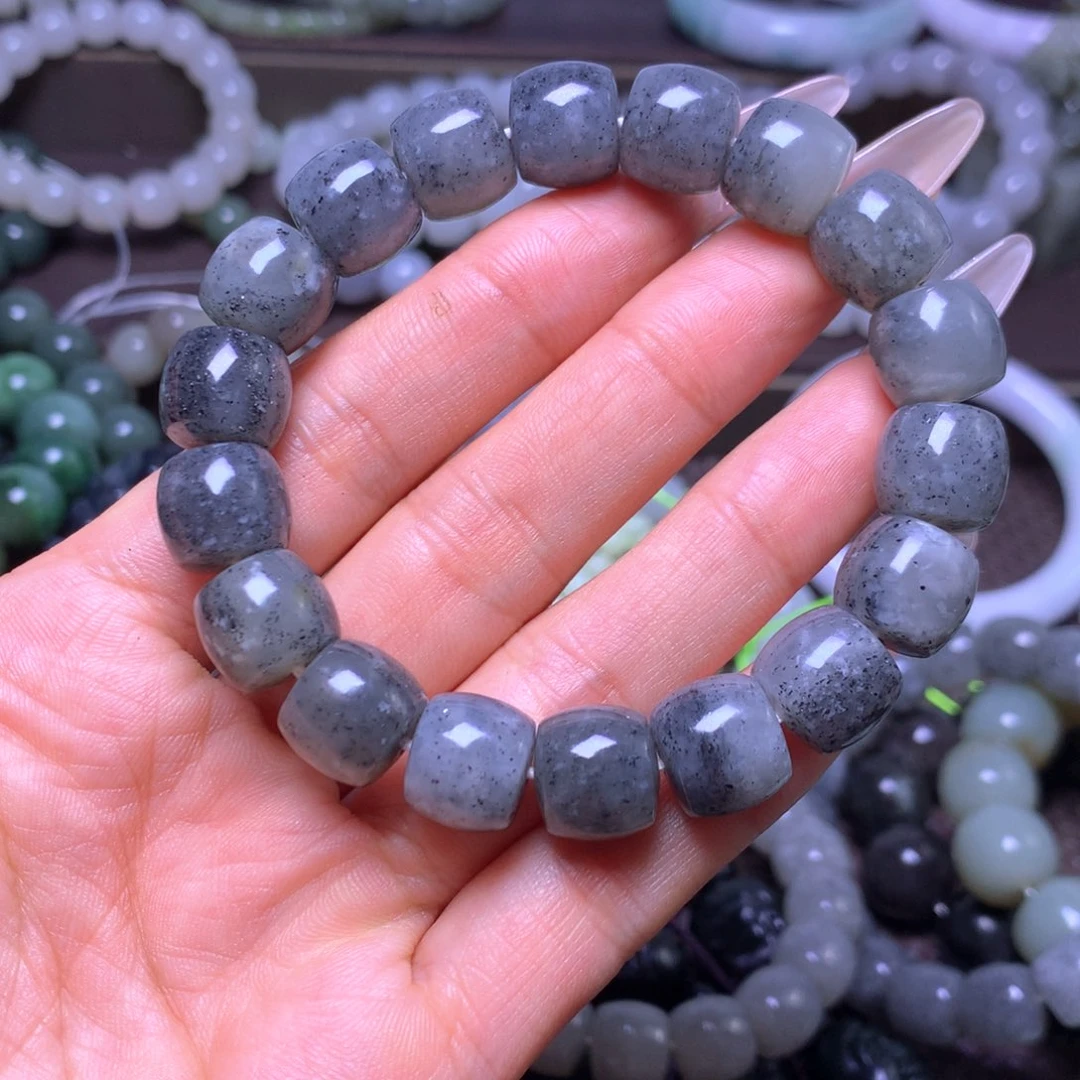 和田玉未镶嵌手串卡12