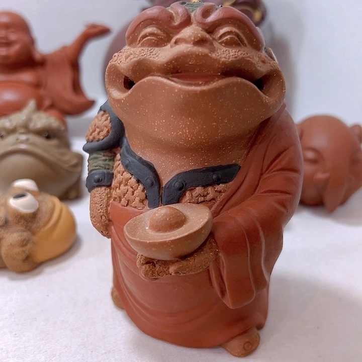 紫砂茶宠紫砂茶宠奉宝金蟾