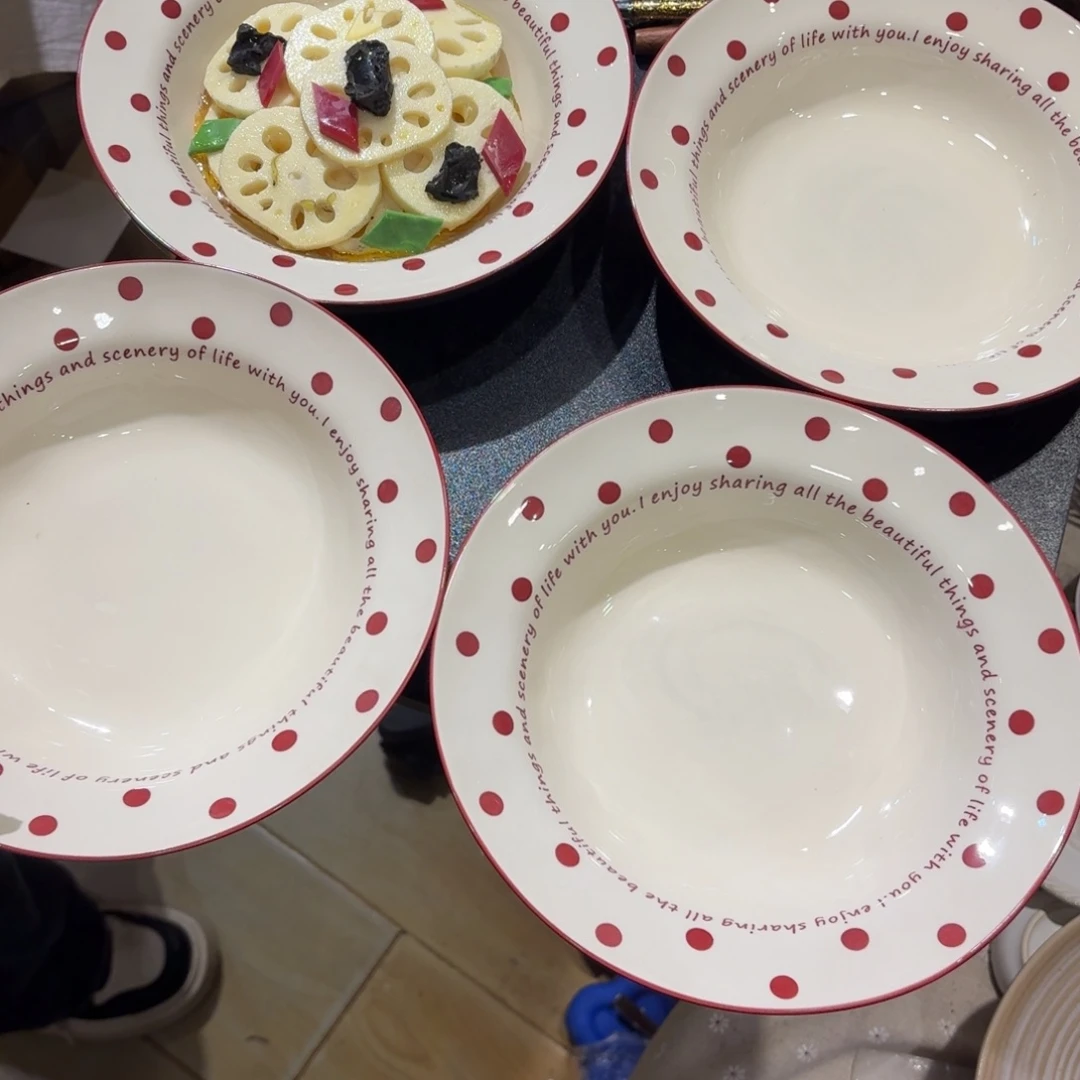 瓷9寸深盘微瑕特价处理4个