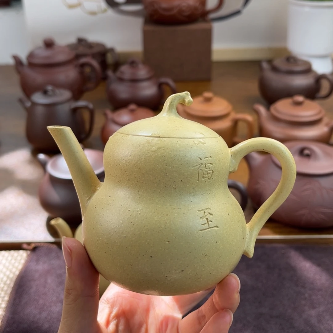 小***身茶壶紫砂手工制作工艺精湛