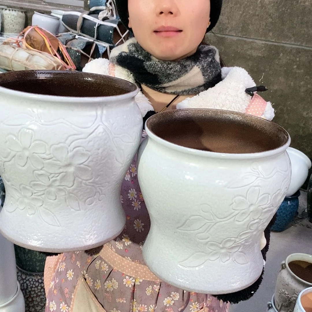 紫砂花盆正品口19高21