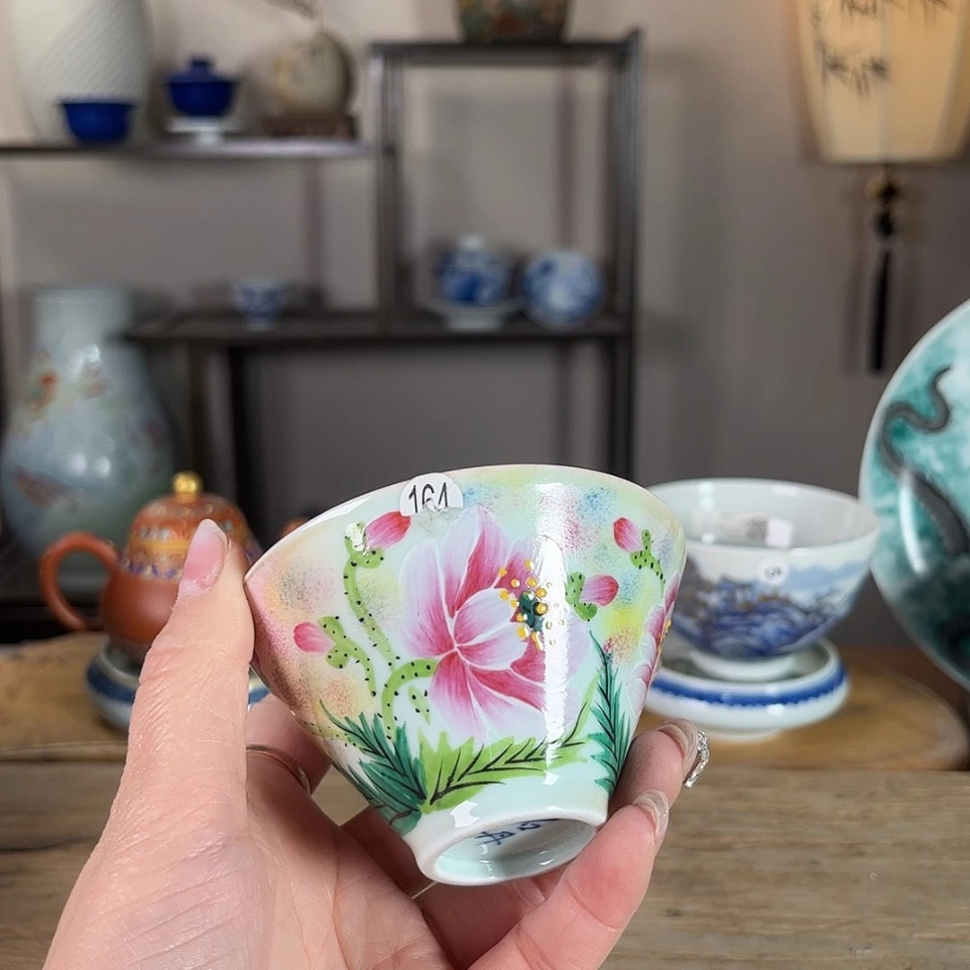 杯景德镇陶瓷柴烧多人