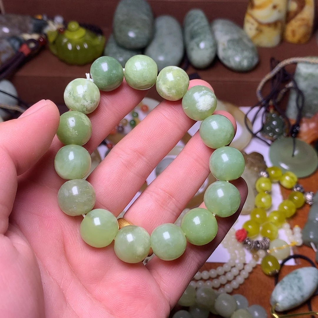 未镶嵌岫玉岫玉手串挂件手把件