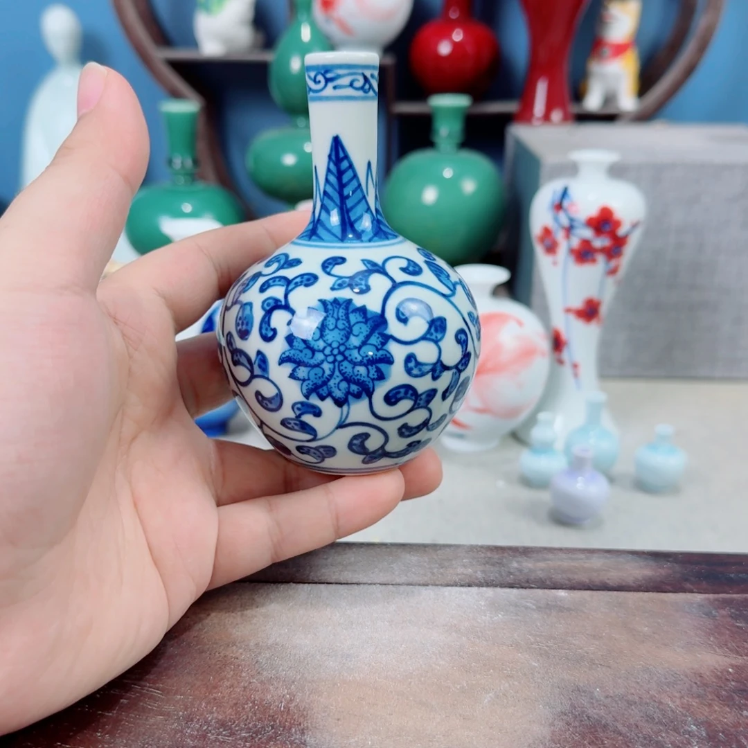 陶瓷手工小花器摆件