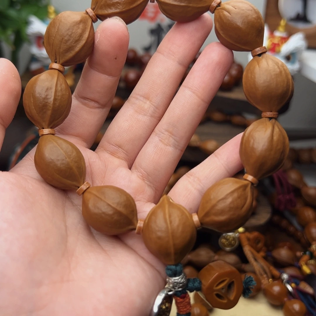么***এ橄榄核手串/手链梅林铁核19×25+20鲨鱼背去霜款