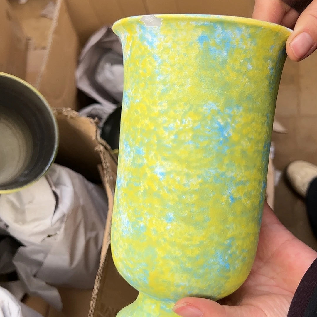 044景德镇陶瓷口10高20瑕疵