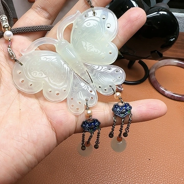 蛇纹石玉颈饰未镶嵌秋*