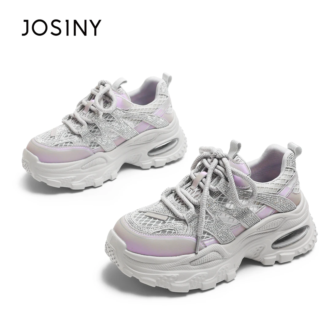 【韶华】卓诗尼2025新款爆款时尚百搭增高6cm夏季休闲运动老爹鞋