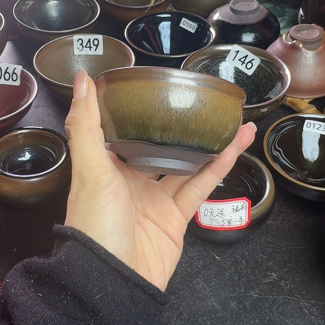 茶盏407柴烧手工主人杯