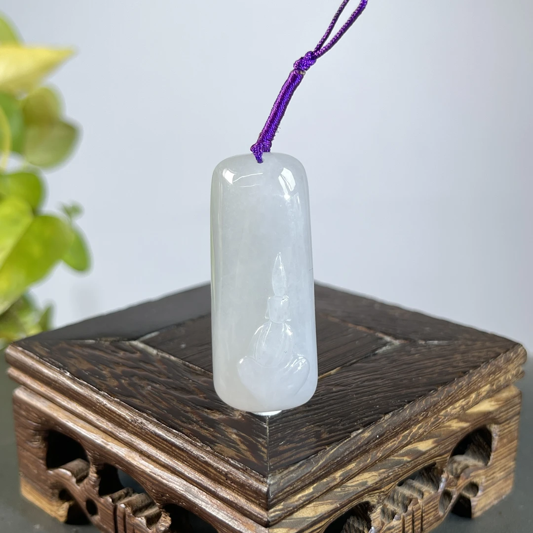 JXA10-35 天然翡翠缅甸A货 悟道