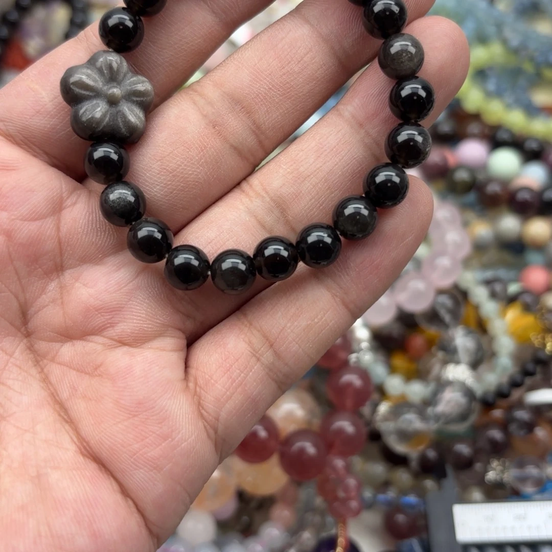 水晶手链银S925镶嵌