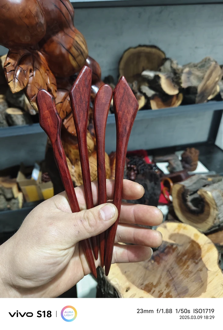 雷击枣木血料手工制作实物拍摄摆件