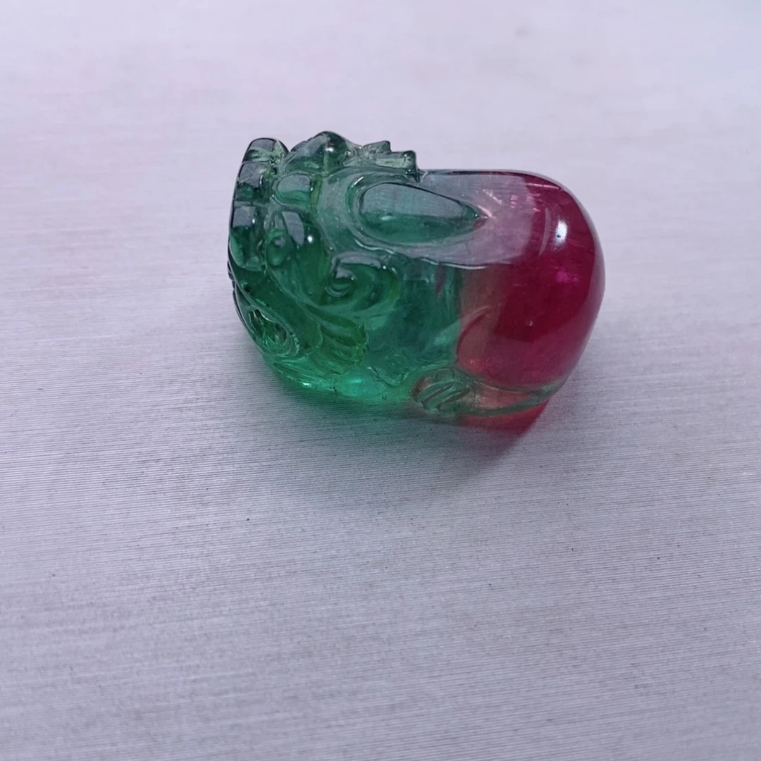 未镶嵌貔貅碧玺碧玺A貔貅