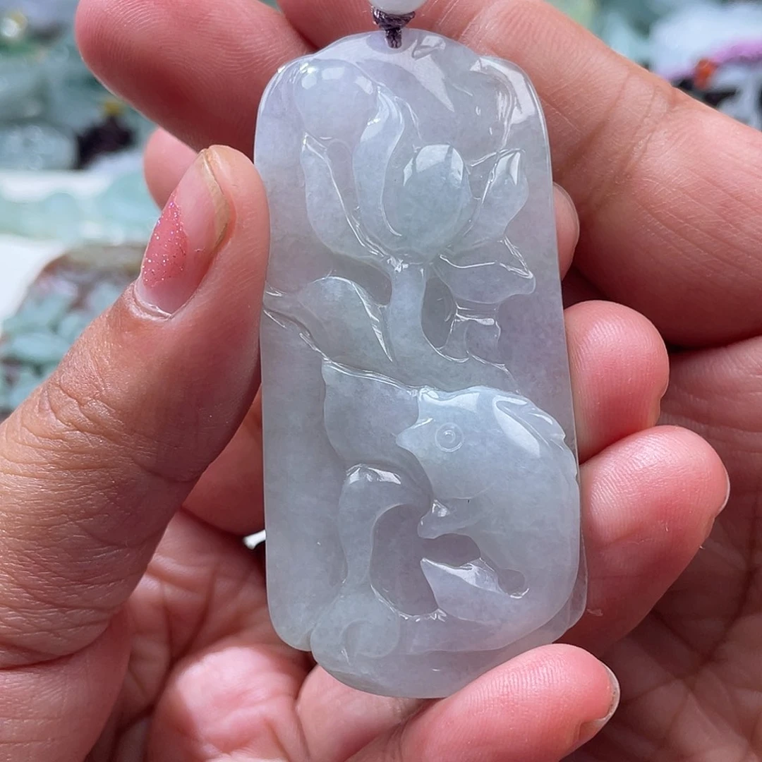 翡翠未镶嵌颈饰翡玉缘翡翠