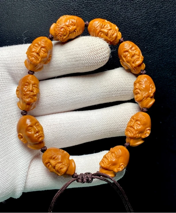 橄榄核【十大弟子罗汉】超写实款手串