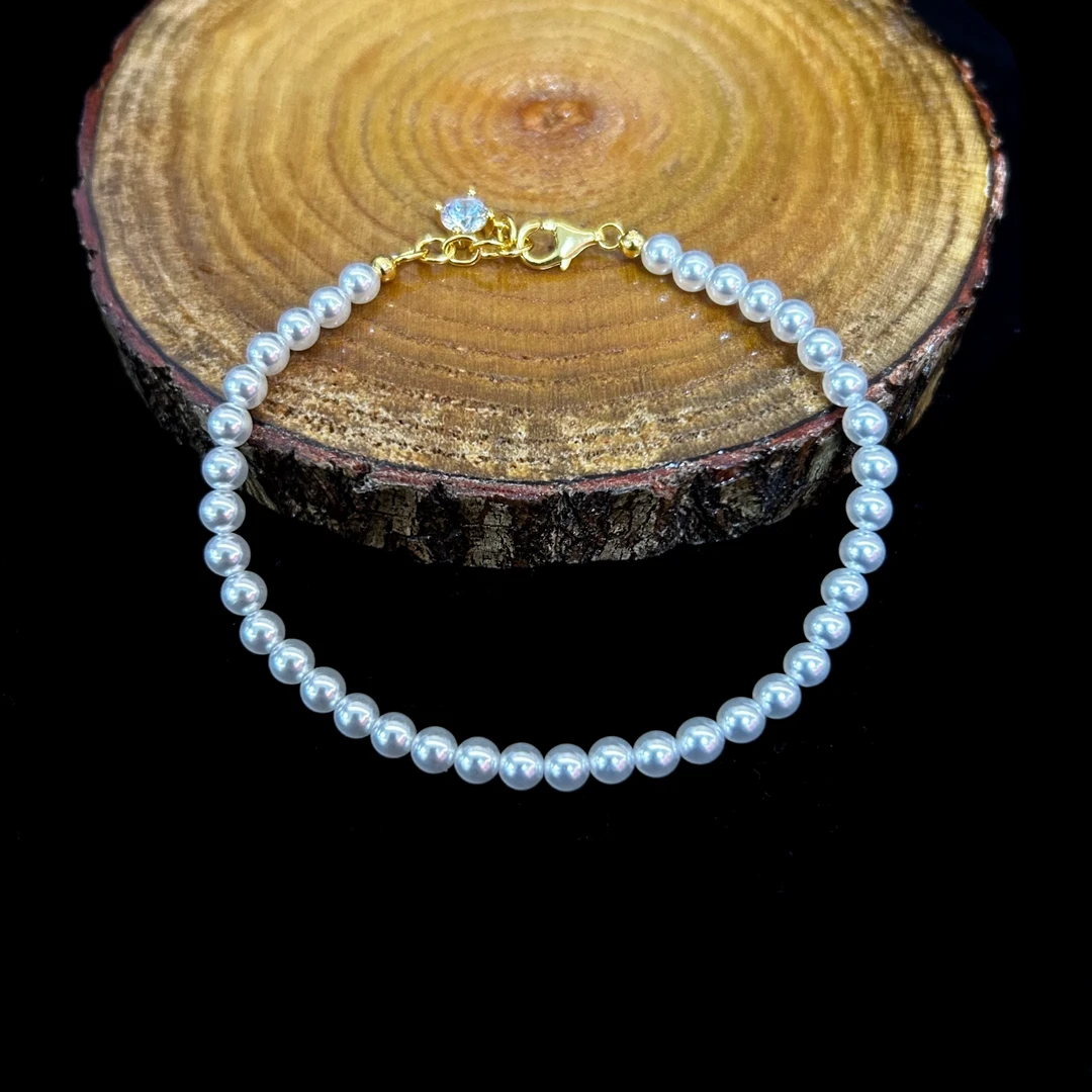 925银仿珍珠手链 手链S925银【三宝】简韵晶萃01138