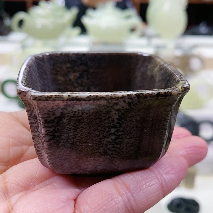 未镶嵌和田玉挂件茶杯80m l