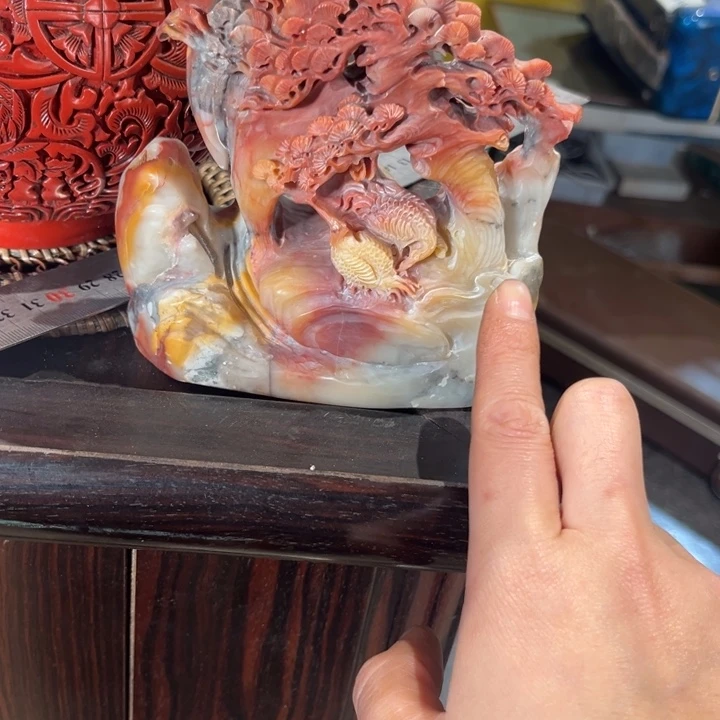 石材中古工艺品摆件