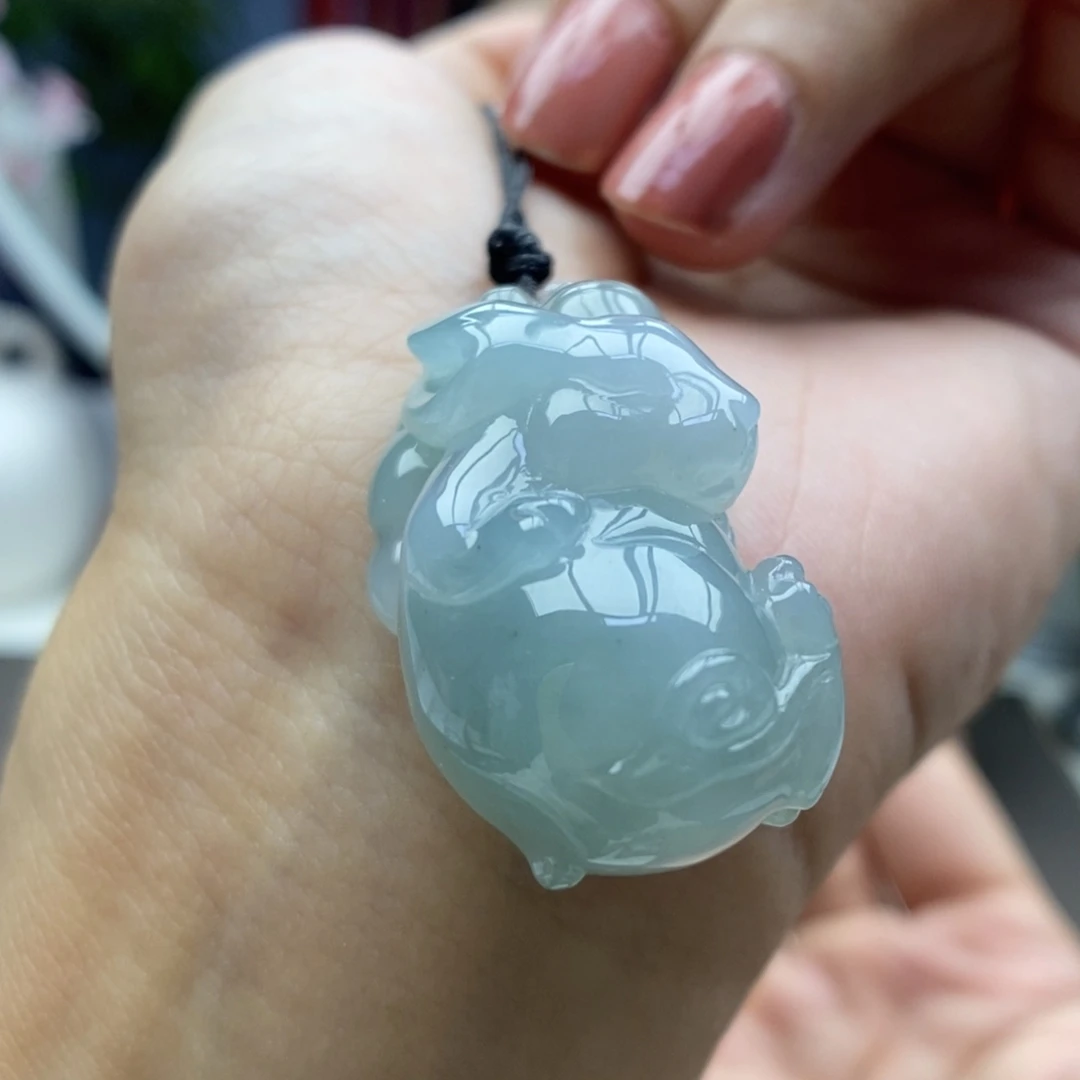 翡翠未镶嵌颈饰吊坠13