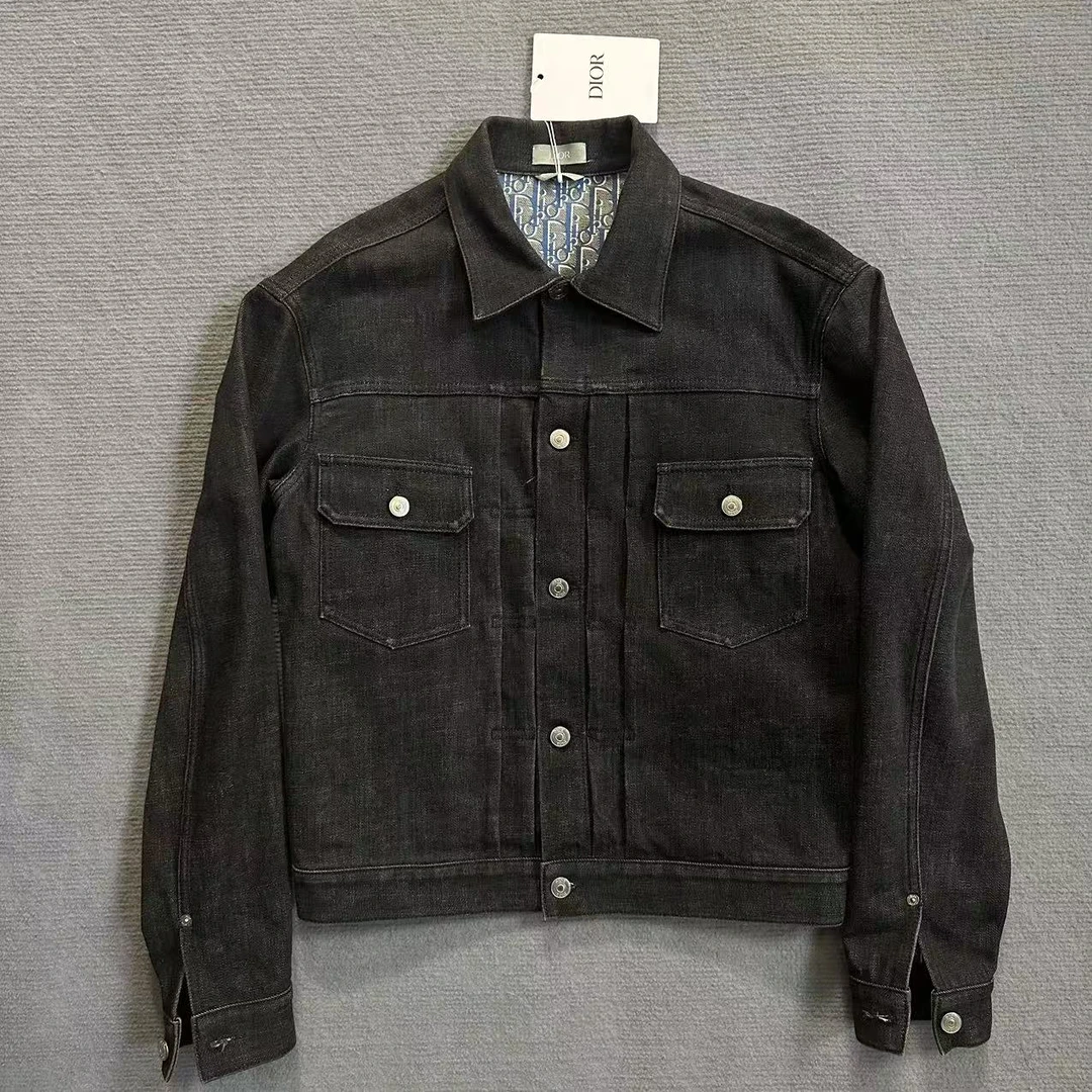 全新未使用 DIOR/迪奥 内里老花牛仔外套 46码