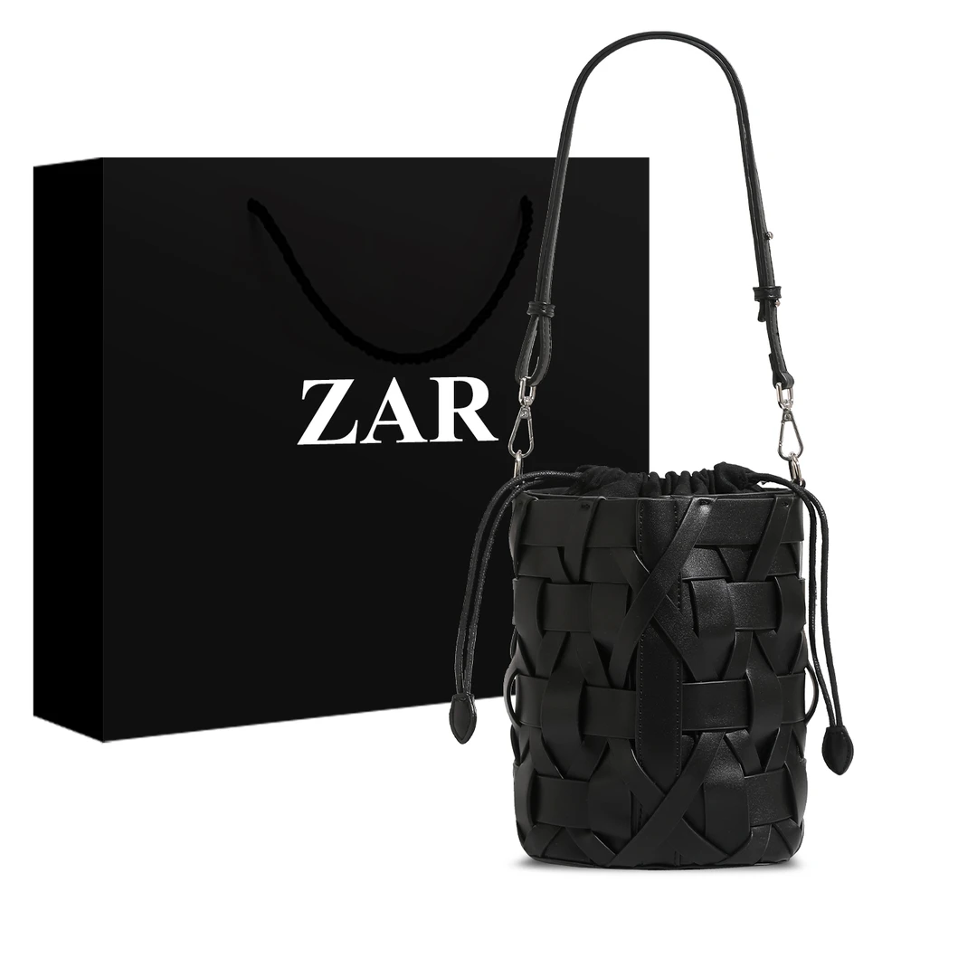 ZAR&RUILR/查瑞娜编织水桶包包女小众腋下包小包百搭单肩斜挎包