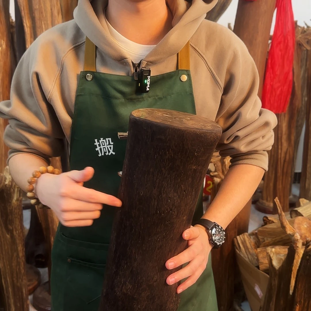 沉香摆件天然沉香原木摆件➕底座